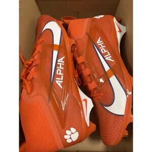 Super Rare Nike Alpha Menace Elite 4 Clemson SMU Size 15 HF3436-800 Cleats175